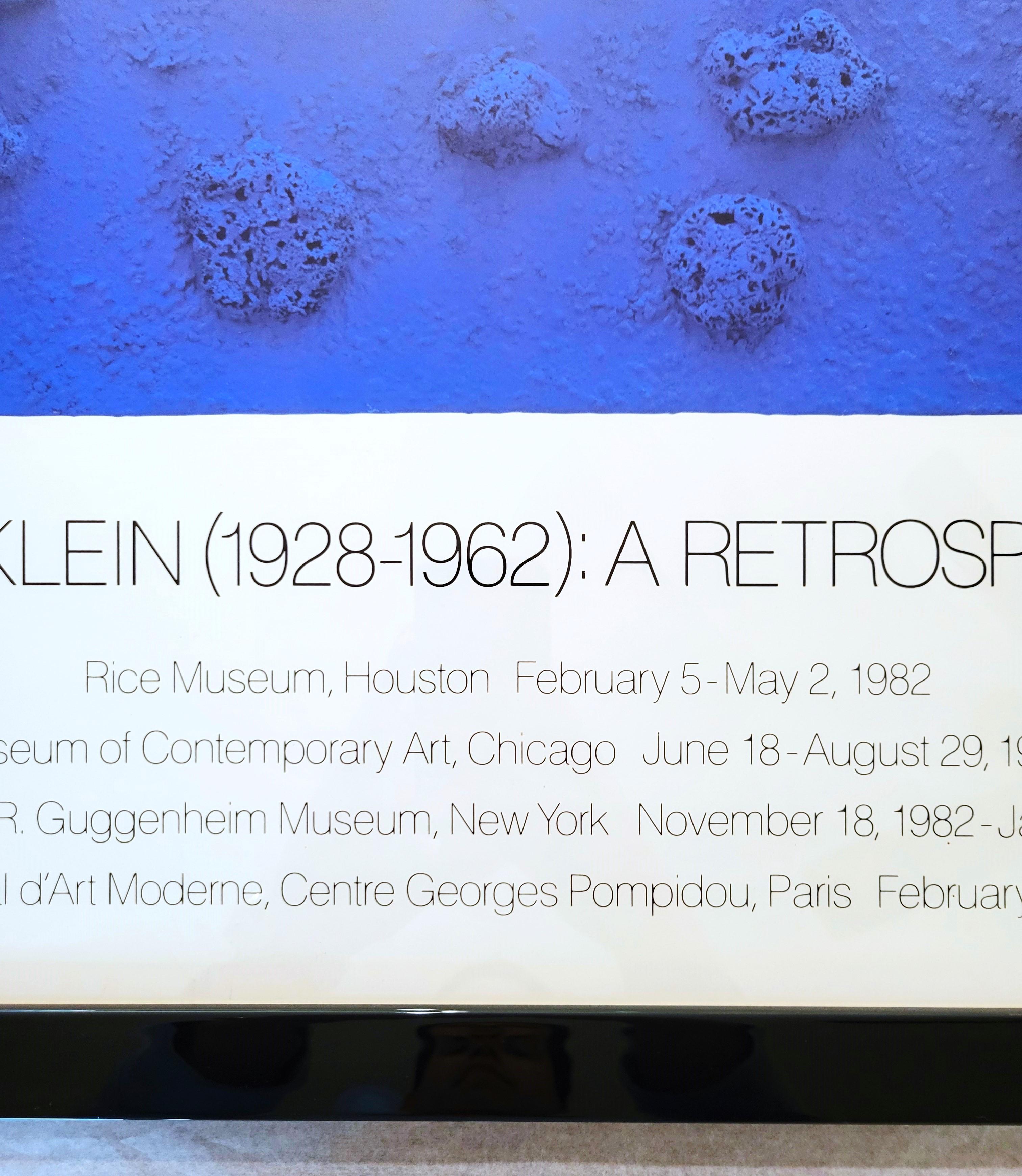 Yves Klein: A Retrospective (Requiem RE 20) Poster /// Yves Klein Modern Blue For Sale 8