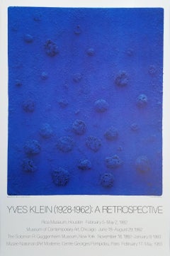 Yves Klein: Una retrospectiva (Réquiem RE 20) Cartel /// Yves Klein Modern Blue