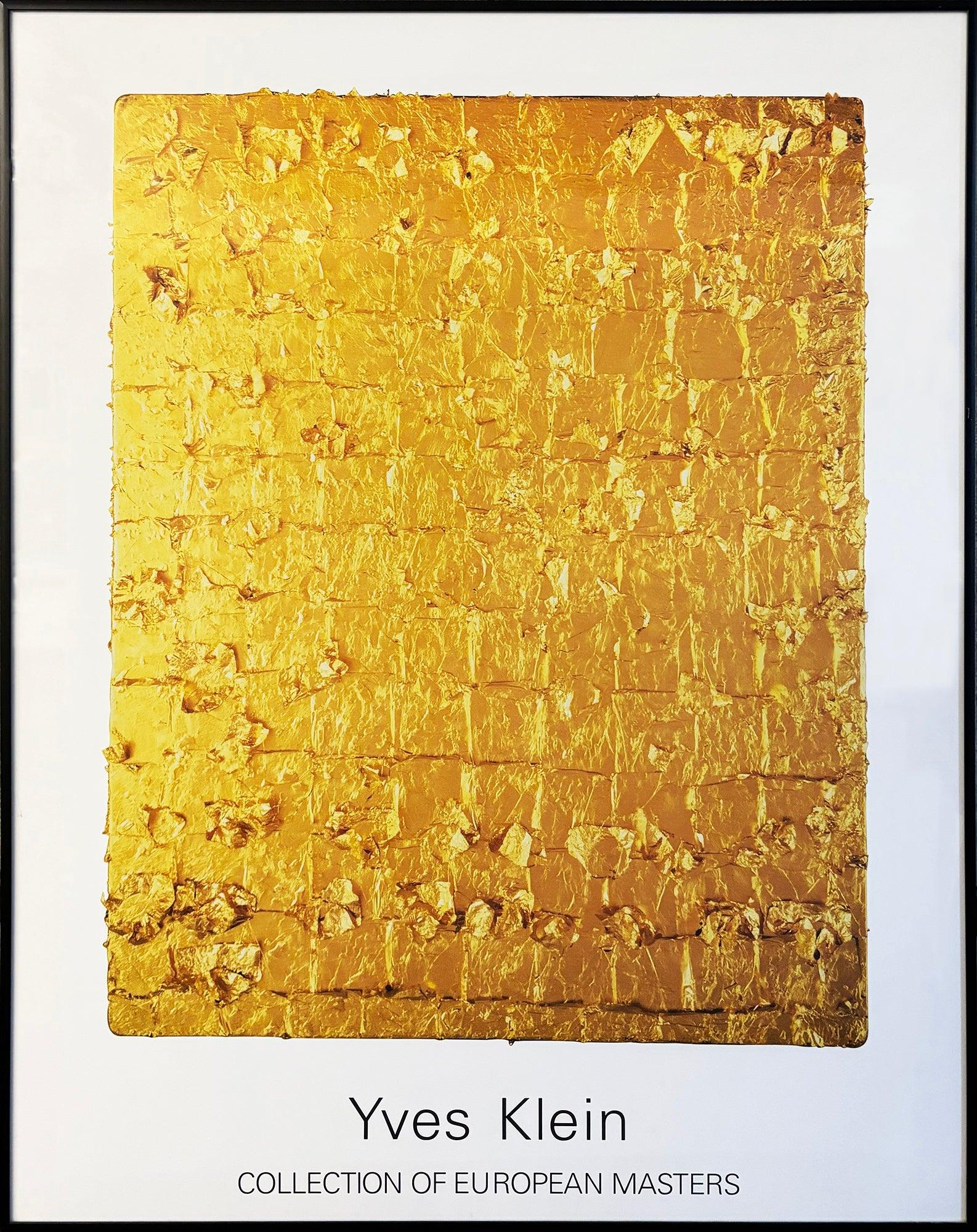Yves Klein Gold Leaf Monochrome Offset Print, Framed, 1990s