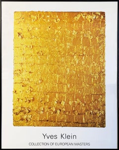 Yves Klein Gold Leaf Monochrome Offset Print, Framed, 1990s