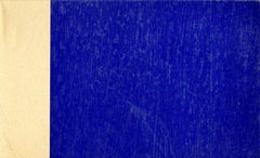 Vintage Yves Klein Propositions Monochromes Invite with IKB (International Klein Blue)