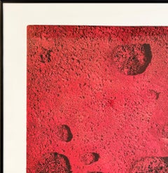Yves Klein 'RE26' 1994 Offset Print Exhibition Poster, Framed Red
