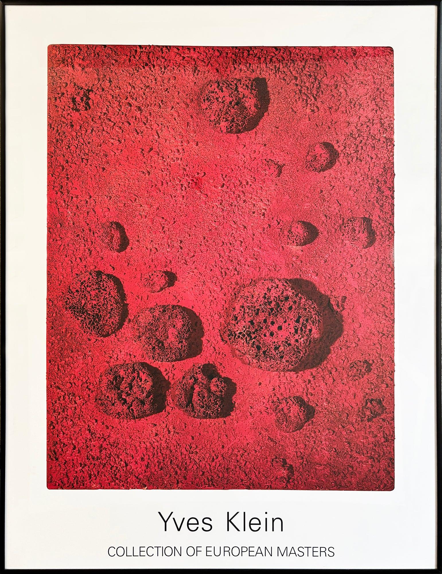 This striking exhibition poster reproduces RE26, one of Yves Klein’s powerful monochrome relief works. It was published in 1994 by Achenbach Editions for the Kunstsammlung Nordrhein-Westfalen as part of the Collection of European Masters