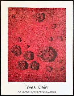 Yves Klein 'RE26' 1994 Offset Print Exhibition Poster, Framed Red