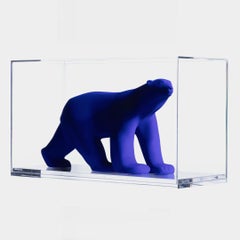 YVES KLEIN L'OURS POMPON Limitierte Skulptur mit COA IKB Contemporary Design