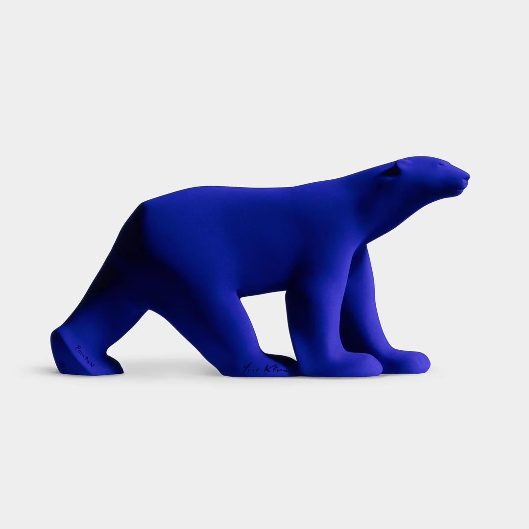 Yves Klein Figurative Sculpture - YVES KLEIN L'OURS POMPON Limited sculpture includes COA IKB Contemporary Design