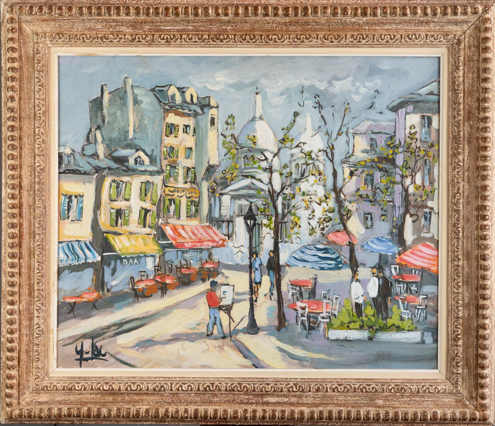 Place du Tertre - French School Painting by Yves LAC 