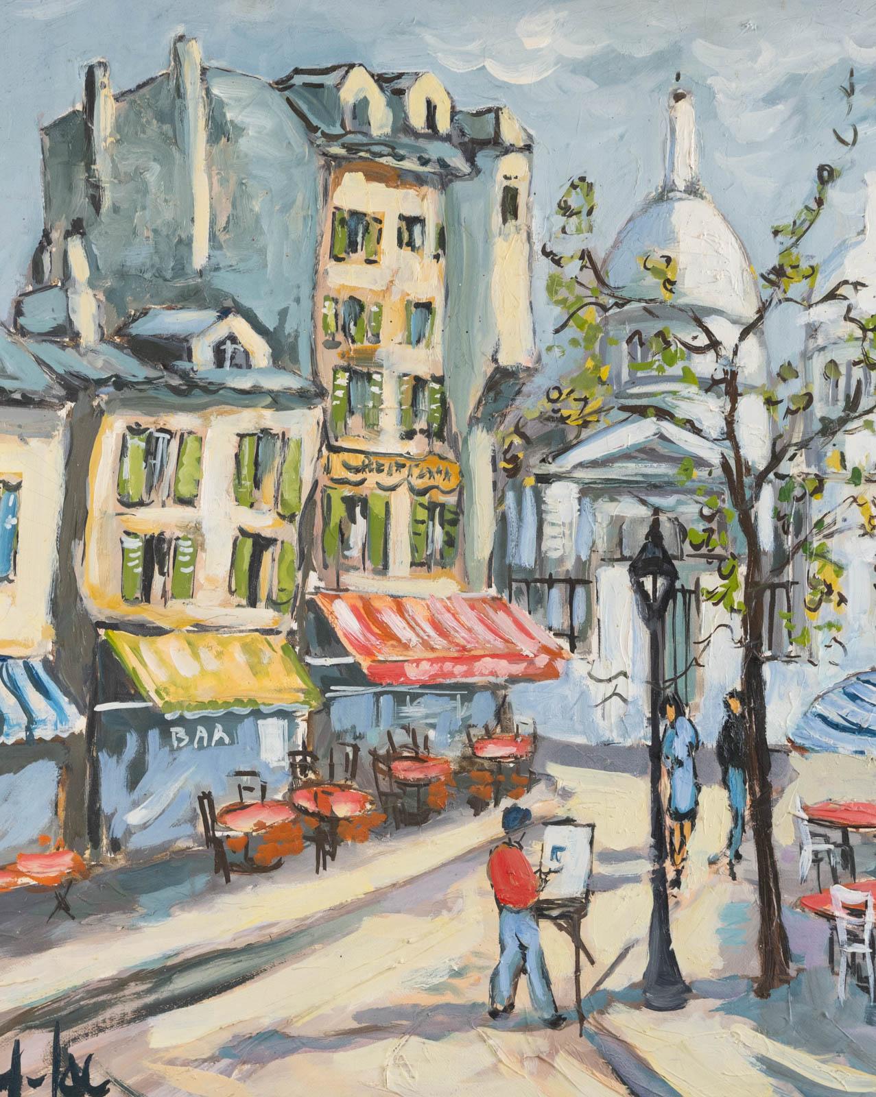 Yves LAC (1944-2021)

Place du Tertre

Oil on canvas.
Size: 60 x 73 cm

Signed lower left.

Painting in good condition.
Montparnasse type frame. Offered
Size with frame: 81 x 92 cm

Provenance: Private collection, Normandy

Sold with invoice and