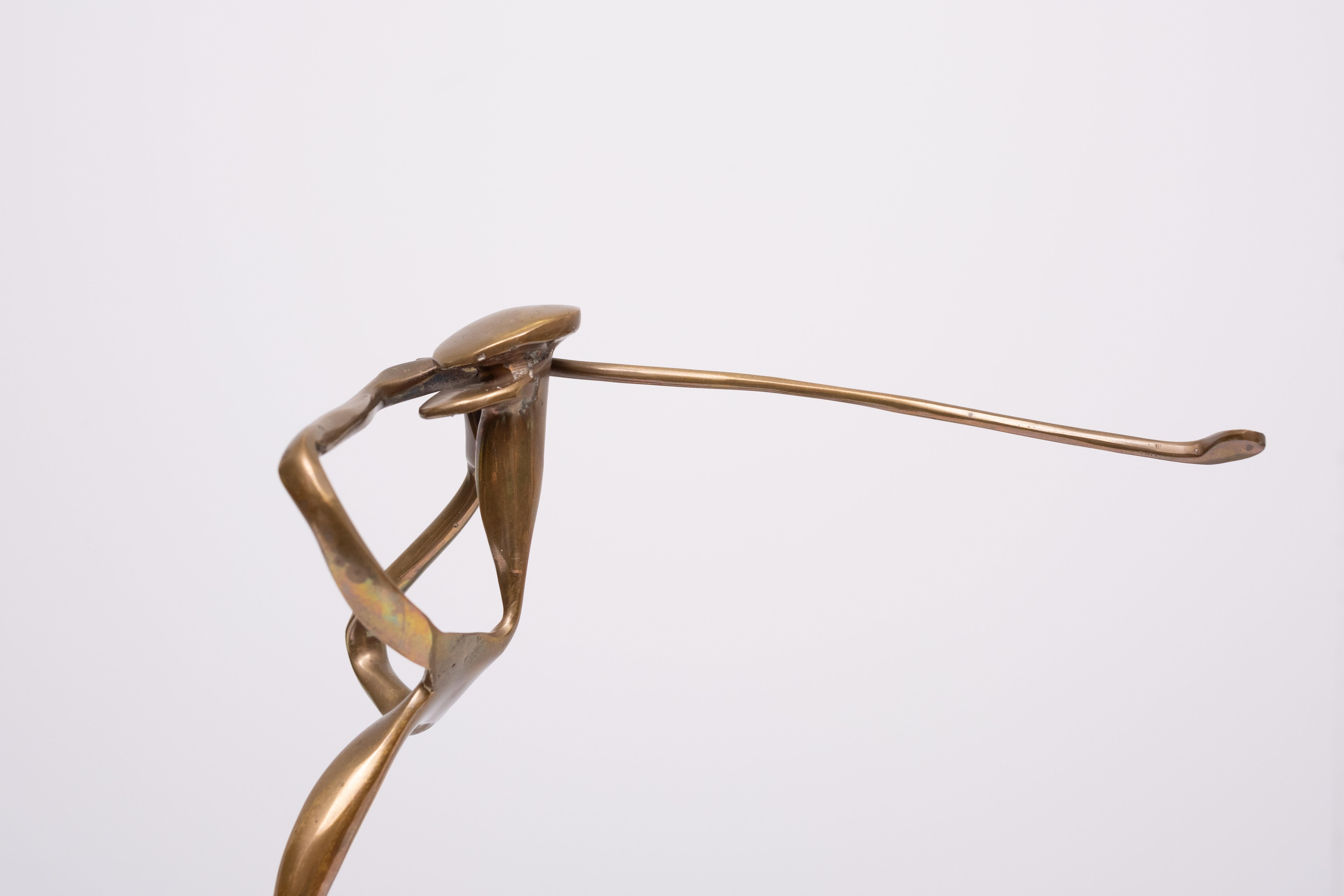 Yves Lohé,  Figurilla de bronce ''Golfista'' . Años 70 Francia en venta 4