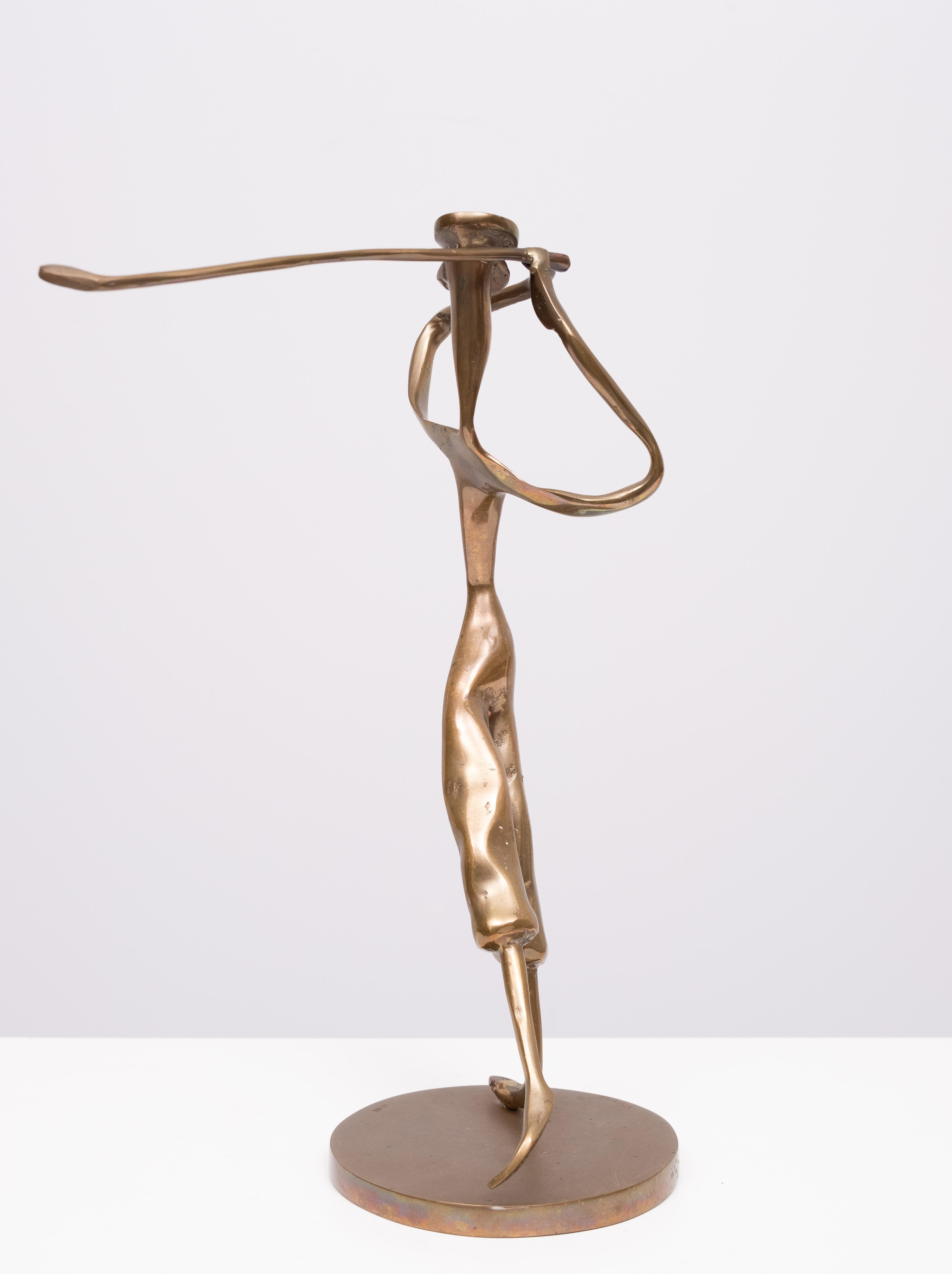 Yves Lohé,  Figurilla de bronce ''Golfista'' . Años 70 Francia Moderno de mediados de siglo en venta