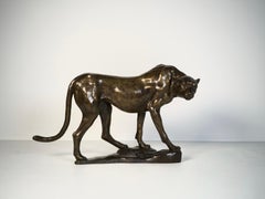 Guépard - Escultura en bronce de Yves Louis Castel (siglo XX)