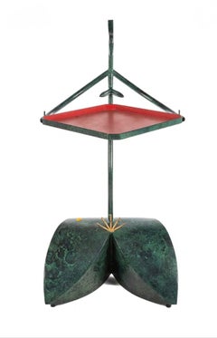 Table sculpture laquée, art et design français, fantaisiste et moderniste Yves Pagart