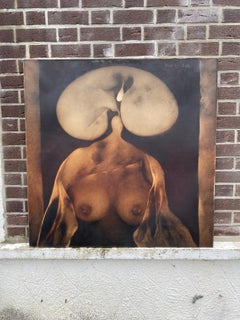 Yves Rhayé, Large Oil on Canvas