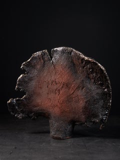 Yves Rhaye, Abstract Ceramic Sculpture, Signed and Dated 1969