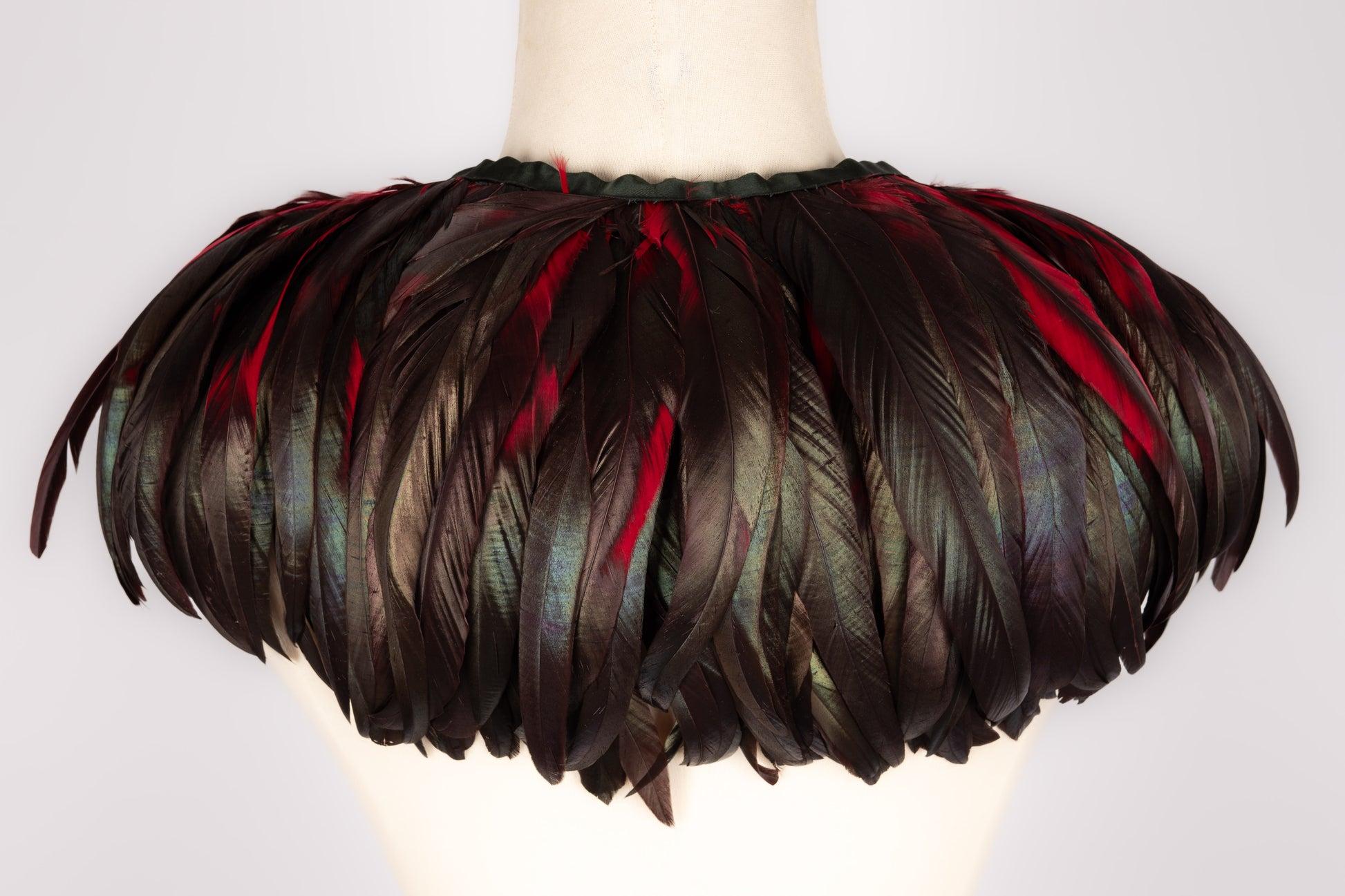 Yves Saint Lauren Made of Rooster Feathers Collar For Sale 3