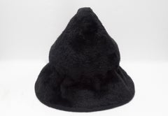 Yves Saint Laurent 1960s Felted Fur Top Handle Bucket Hat