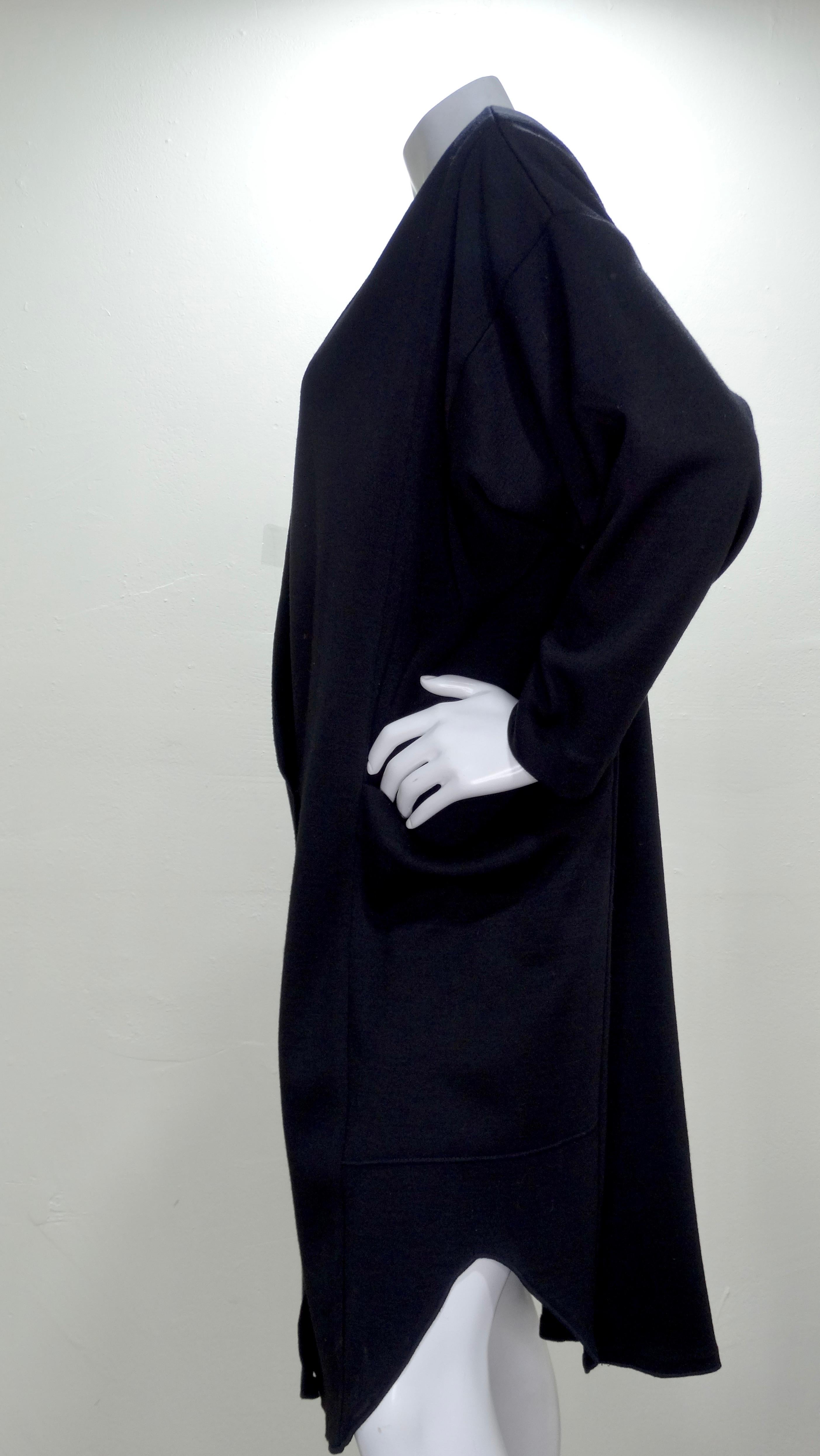 Black Yves Saint Laurent 1960s Long Cardigan  