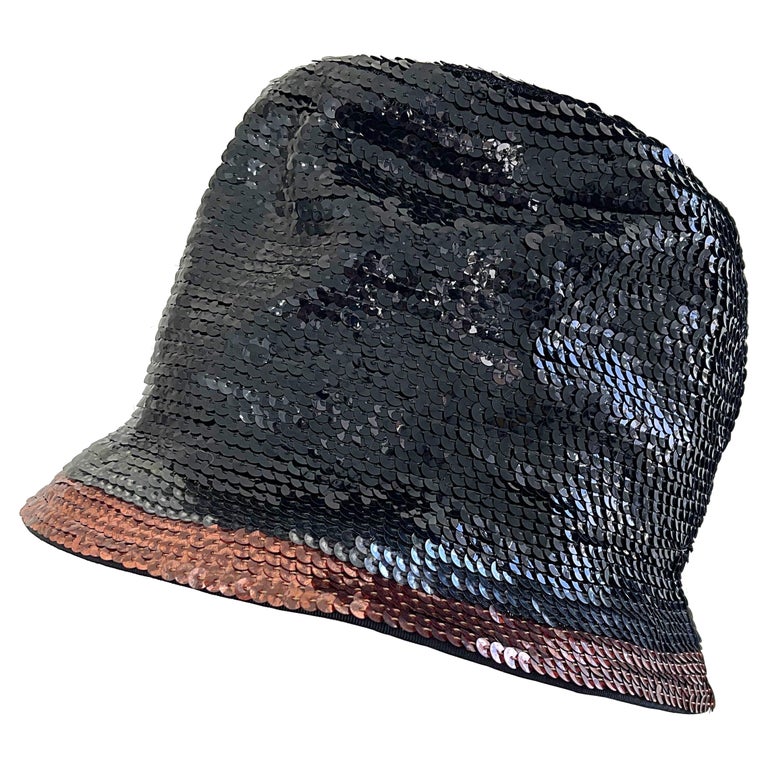 Yves Saint Laurent 1960s YSL Black Gunmetal Bronze Sequin  display picture 2