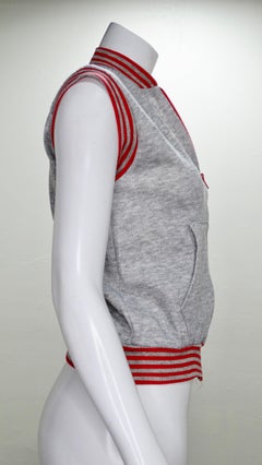 Yves Saint Laurent 1970s Grey Activewear Vest