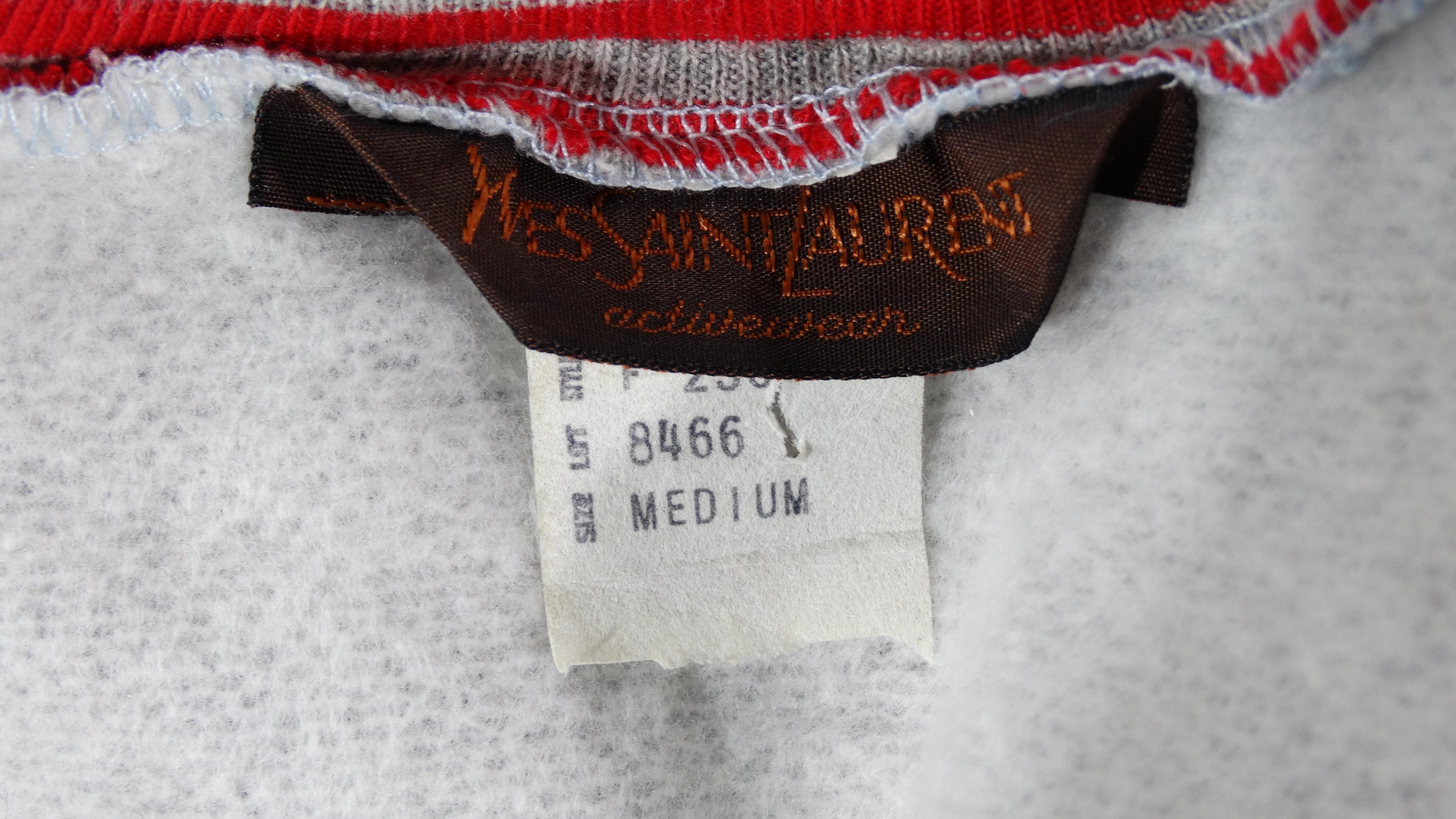 Gray Yves Saint Laurent 1970s Grey Activewear Vest