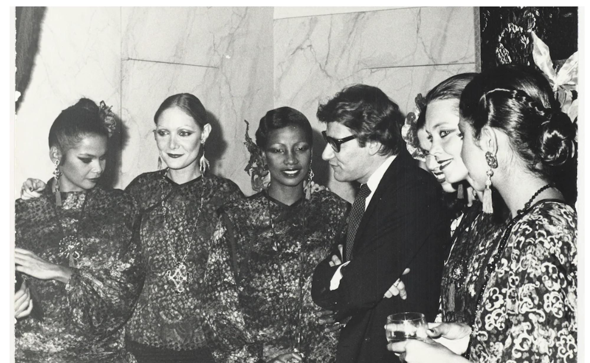 Yves Saint Laurent 1970s “Les Chinoises” collection silk dress and original belt 4