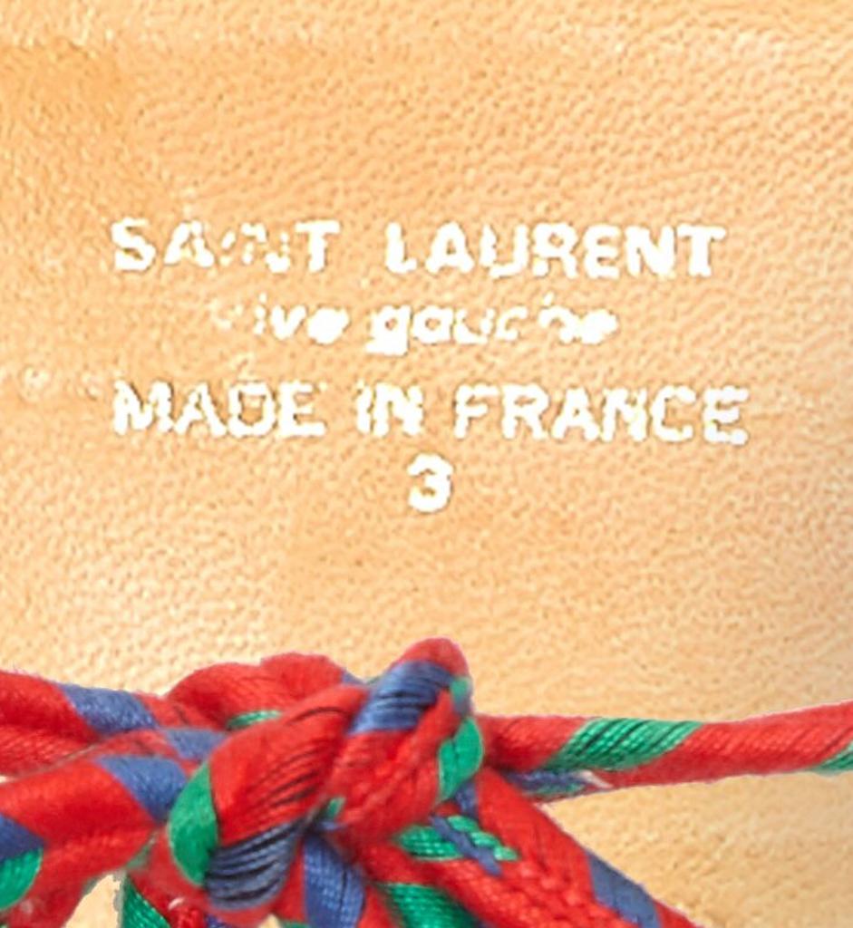 Women's Yves Saint Laurent 1970s Moroccan Style Belt With Tassels Tie Fastening