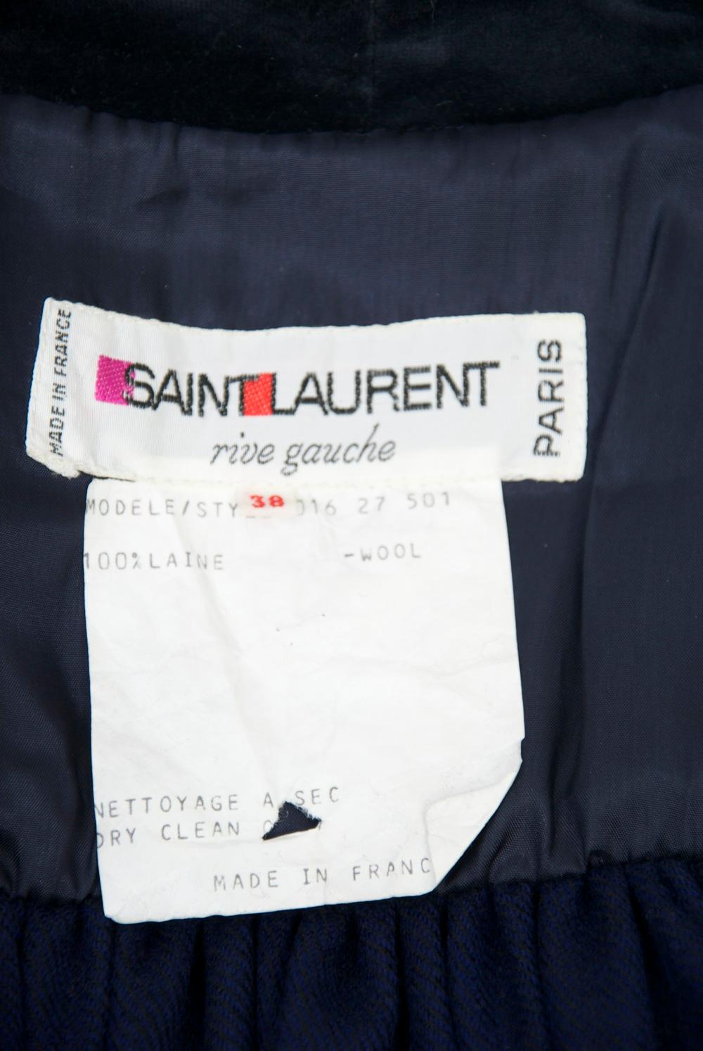 Yves Saint Laurent 1970s Wool Cape 4