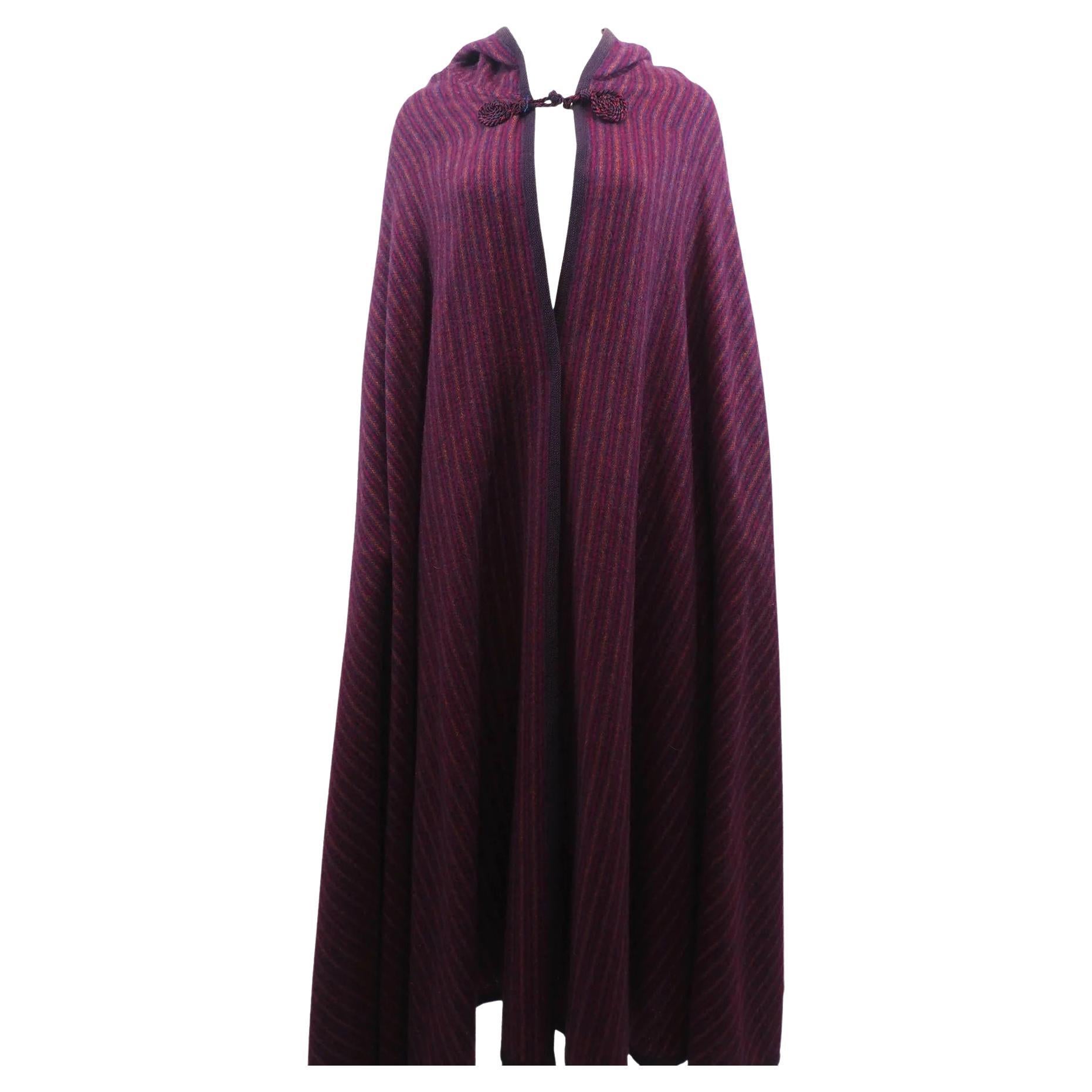 Yves Saint Laurent 1970
s Wool Cloak