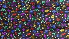 Yves Saint Laurent 1970s Zodiac Dress