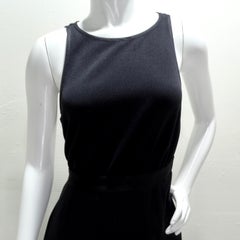 Yves Saint Laurent 1980s Black Backless Evening Dress