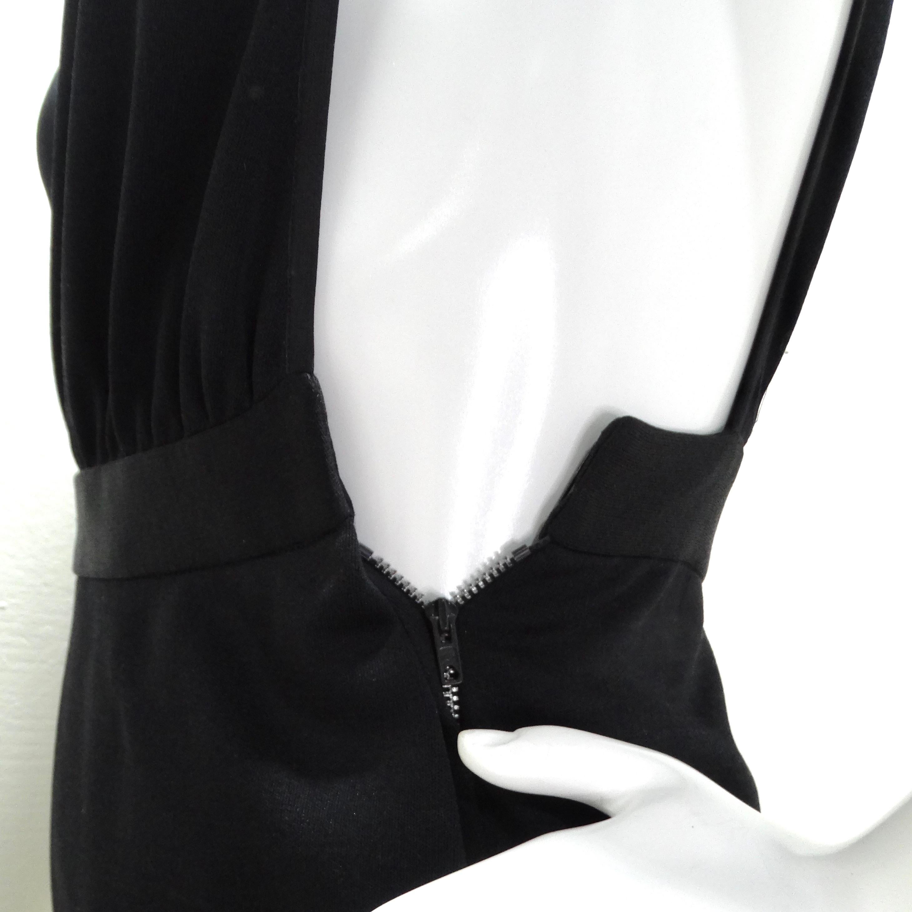 Yves Saint Laurent 1980s Black Backless Evening Dress For Sale 5