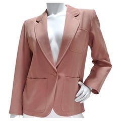 Vintage Yves Saint Laurent 1980s Blush Blazer