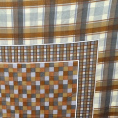 Yves Saint Laurent 1980s Brown Printed Scarf