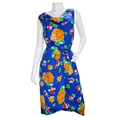 Conjunto Falda Floral Yves Saint Laurent Años 80