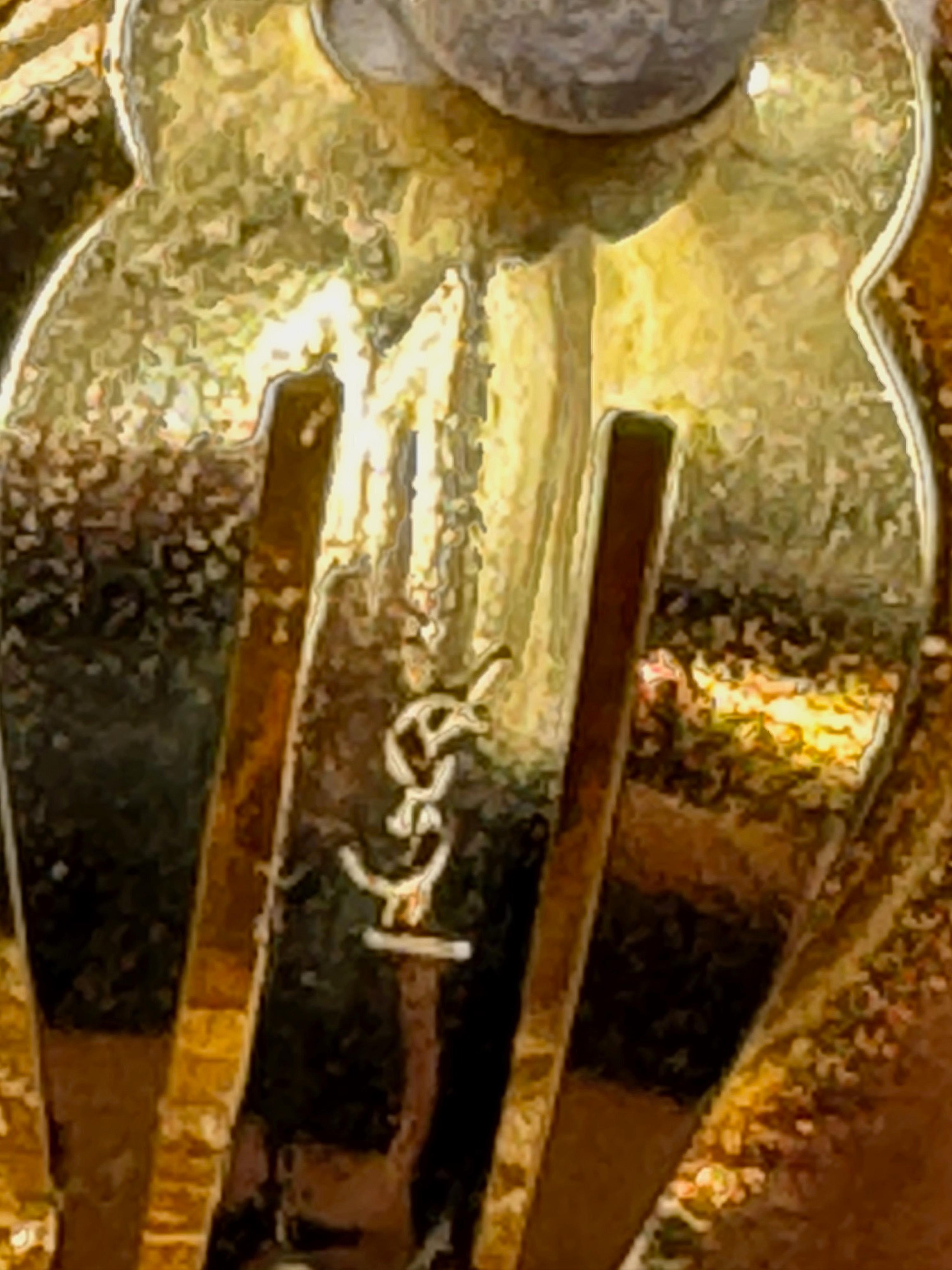 Yves Saint Laurent 1980, collana e orecchini a cuore in oro in vendita 9