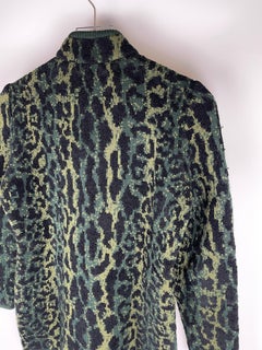 Yves Saint Laurent 1980's Snow Leopard Sweater