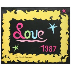 Affiche « LOVE » Yves Saint Laurent, 1987