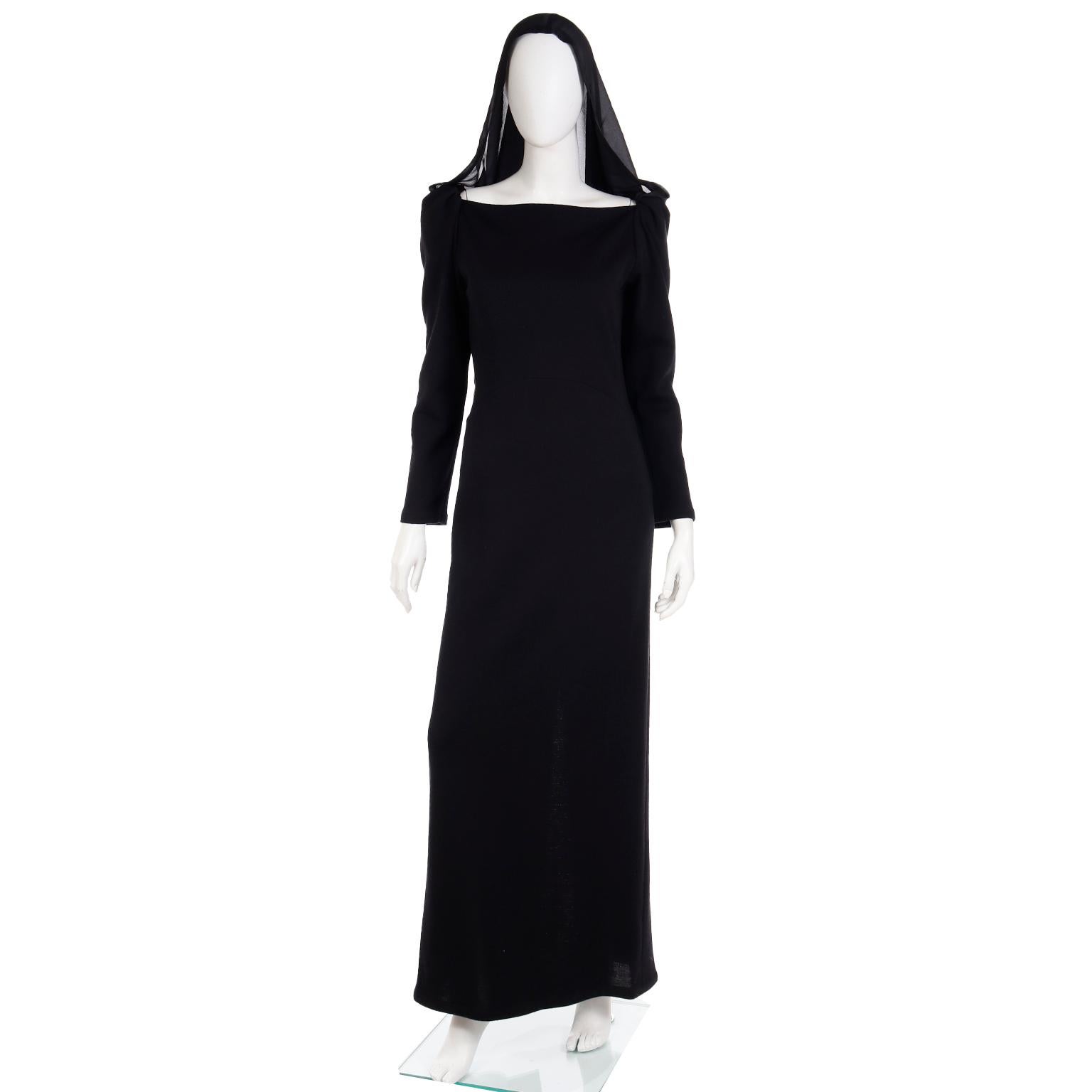 saint laurent hooded dress