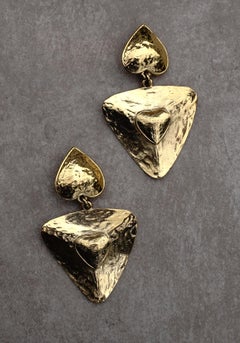Yves Saint Laurent 1990s Heart Clip-On Earrings by Robert Goossens