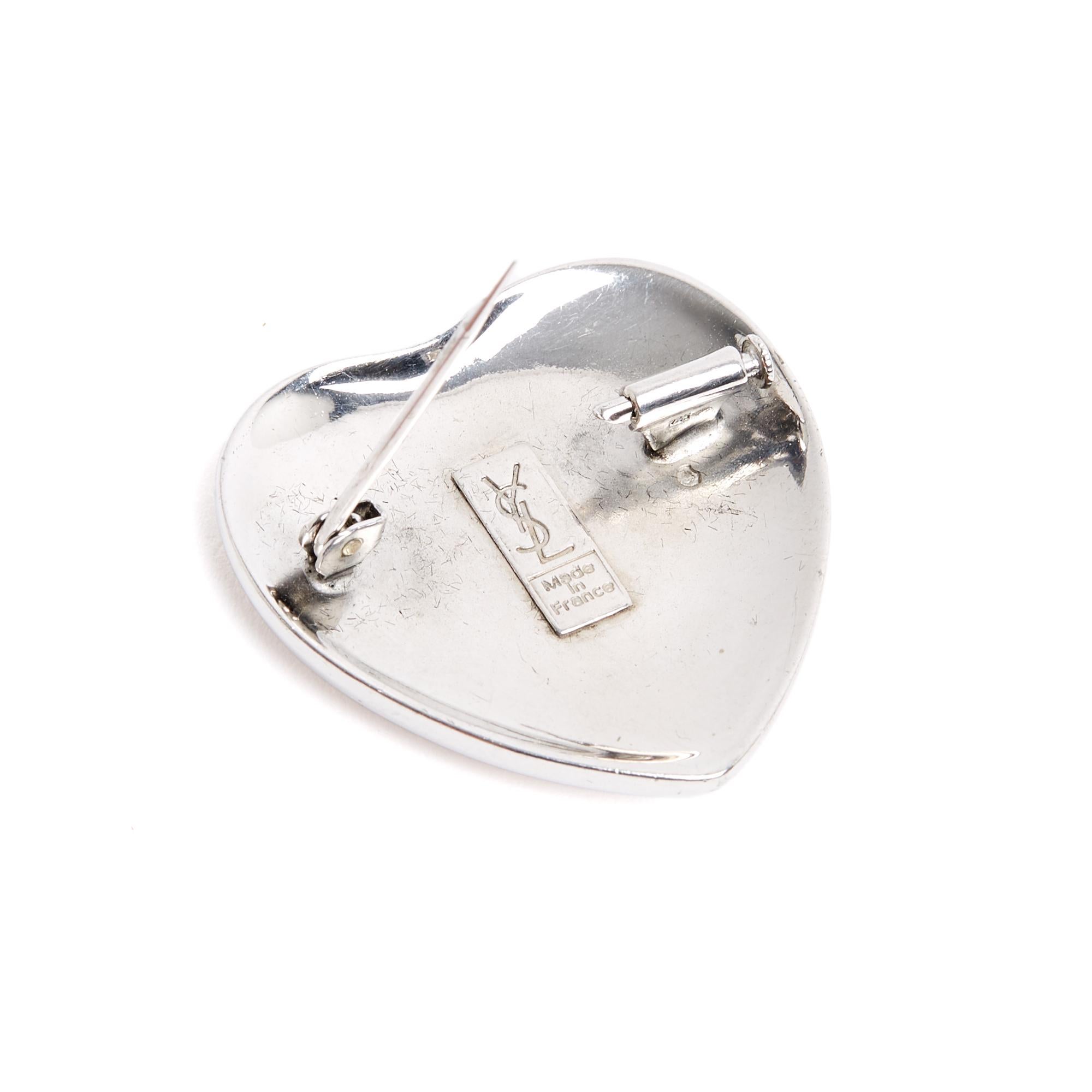 Yves Saint Laurent 1990 Parure  Broche Bague TDD52 Anello con spilla in argento USUS6 in vendita 2