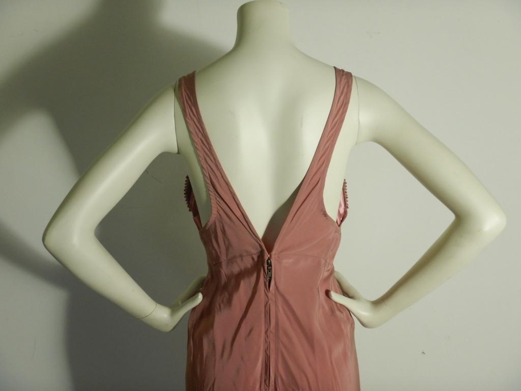 Yves Saint Laurent 2003 Tom Ford Dusty Pink Silk Evening Gown  For Sale 2