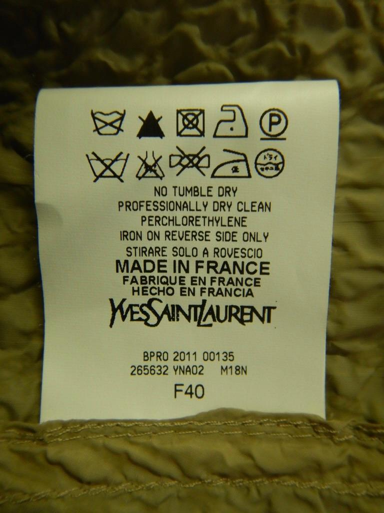 Yves Saint Laurent 2011 Crinkle Wrap Coat For Sale 7