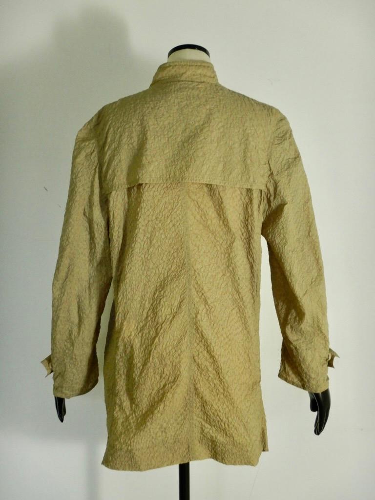 Yves Saint Laurent 2011 Crinkle Wrap Coat In Good Condition For Sale In Oakland, CA