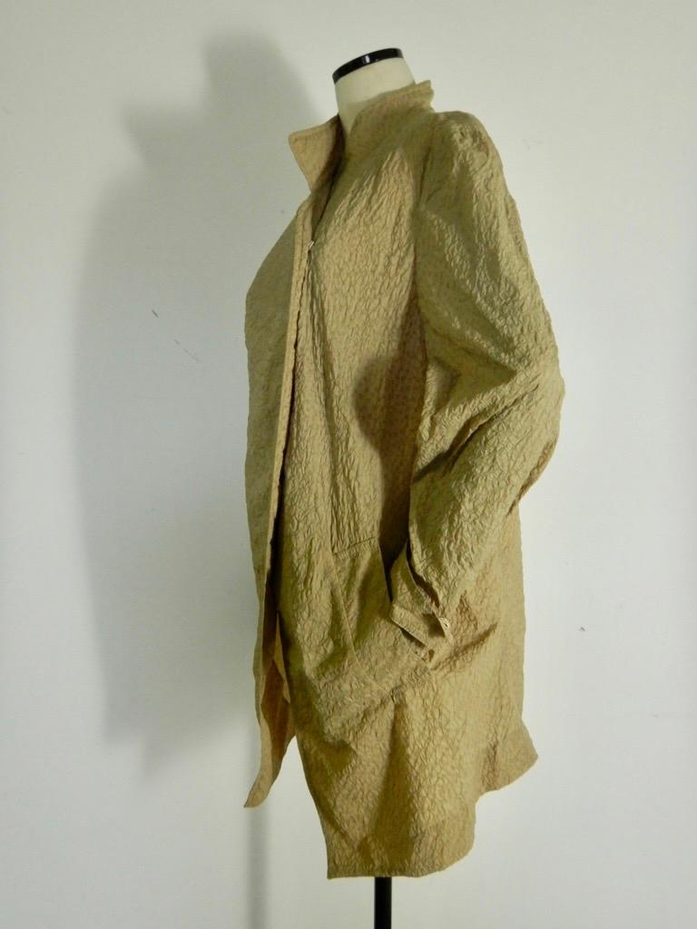 Women's Yves Saint Laurent 2011 Crinkle Wrap Coat For Sale