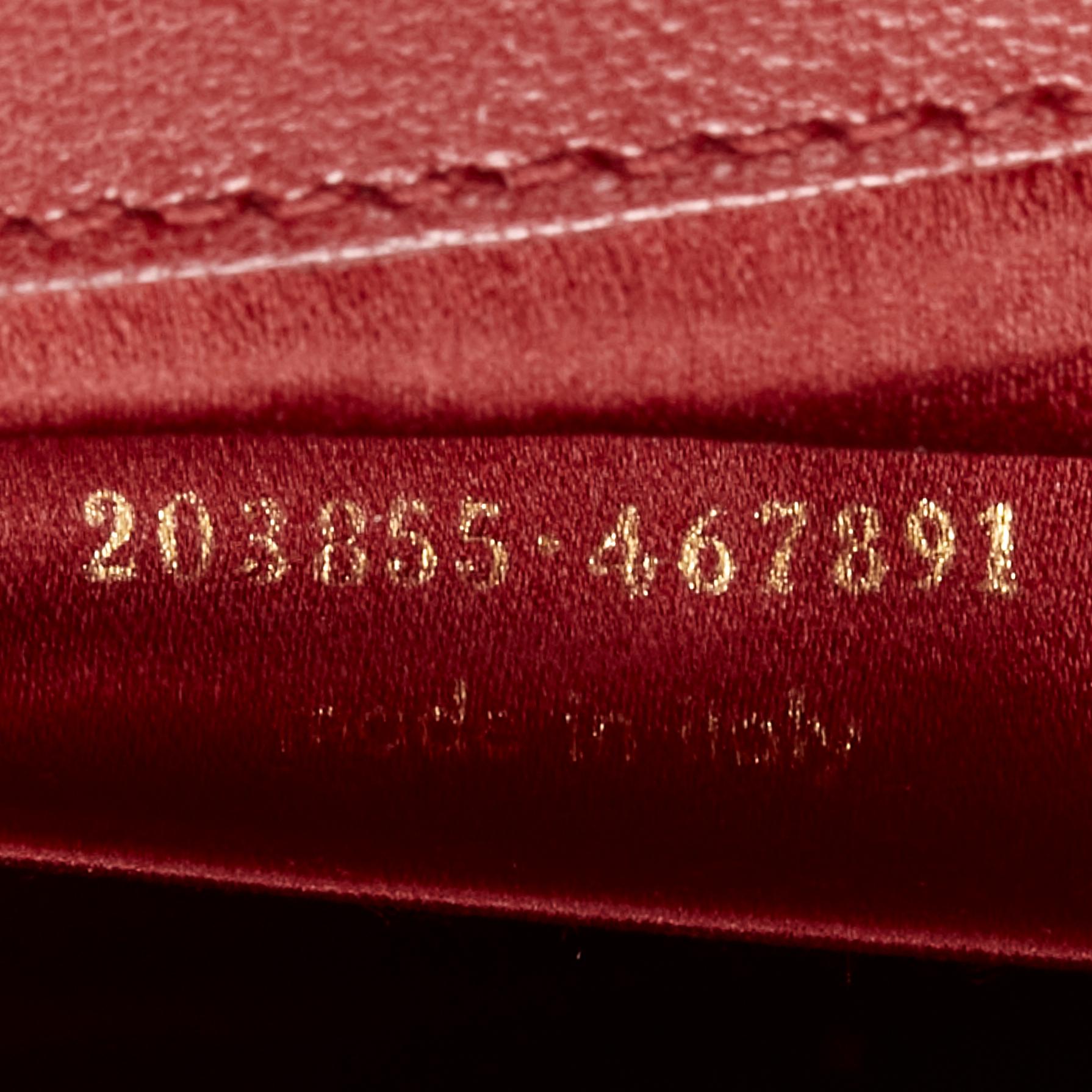 YVES SAINT LAURENT 2012 Sac De Jour red leather flap large envelop clutch bag 6