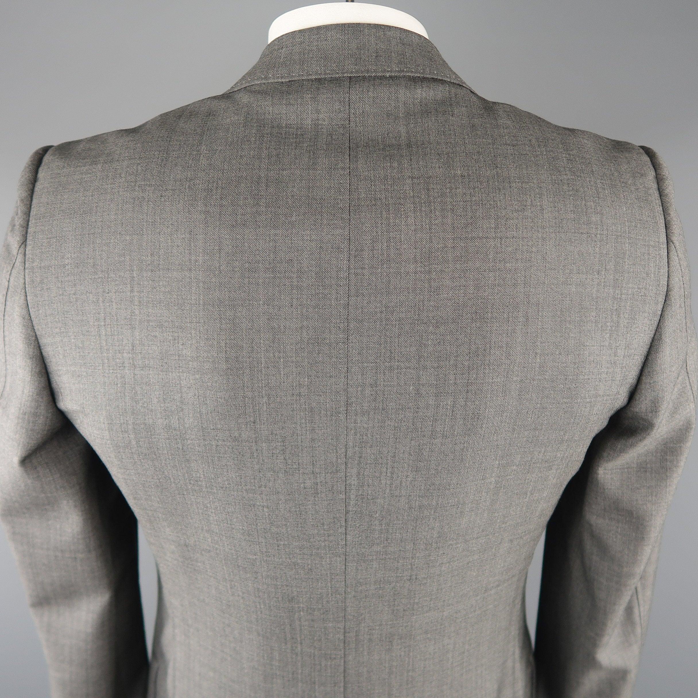 YVES SAINT LAURENT 38 Gray Wool Sport Coat For Sale 1