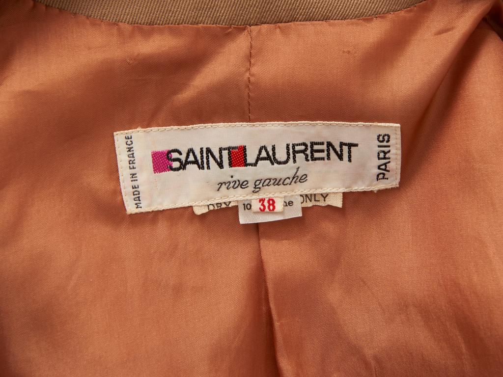 Yves Saint Laurent 70's Wool Twill Blazer In Good Condition In New York, NY