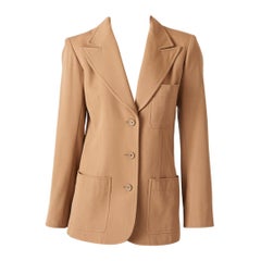 Vintage Yves Saint Laurent 70's Wool Twill Blazer