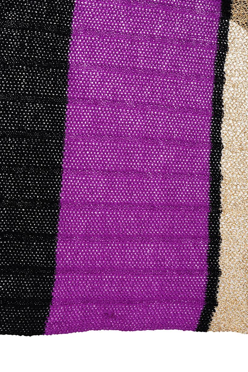 YVES SAINT LAURENT 80's Iconic and rare knitted suit with long skirt and shawl For Sale 3