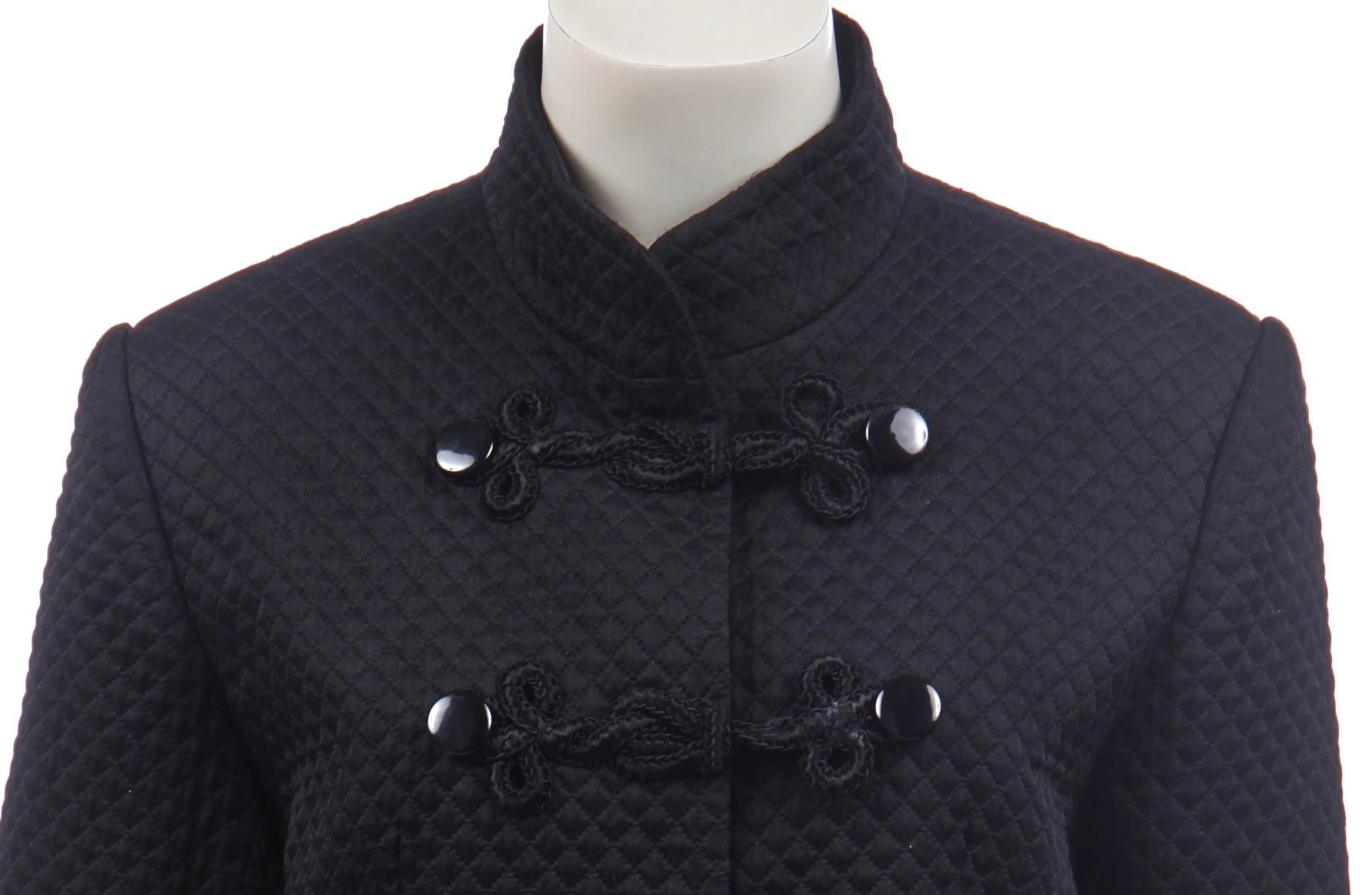 Yves Saint Laurent 80s quilted Russian collection style jacket In Fair Condition For Sale In London, GB